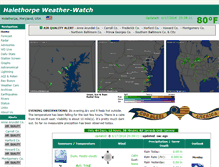 Tablet Screenshot of halethorpeweather.com